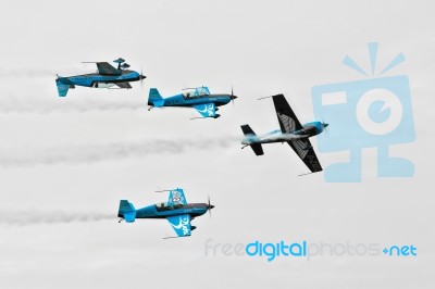 Raf Blades Flying Team Stock Photo