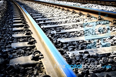 Railway Line Stock Photo