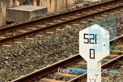 Railway Signal Stock Photo