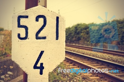 Railway Signal Stock Photo