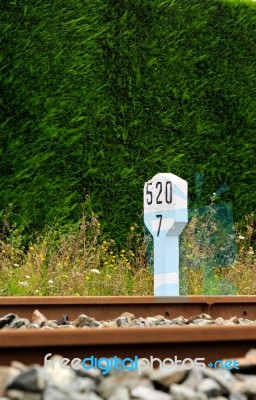 Railway Signal Stock Photo