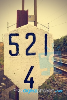 Railway Signal Stock Photo