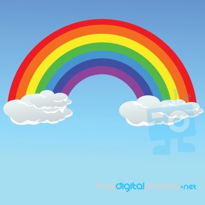 Rainbow Card Stock Image