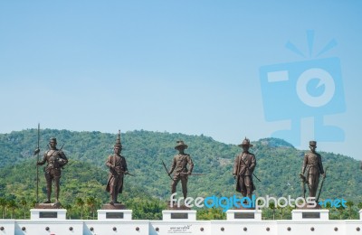 Rajabhakti Park With The Moutain Behind Stock Photo