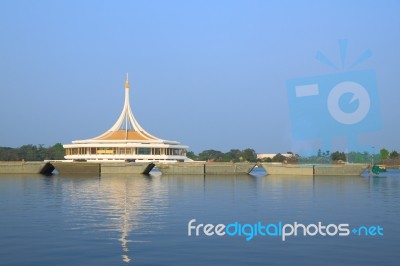 Rama 9 Public Park Pond Stock Photo