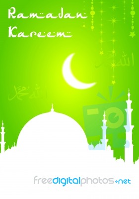 Ramadan Greeting Stock Image