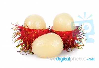 Rambutan Isolated On The White Background Stock Photo Rambutan Isolated On The White Background Stock Photo