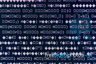 Random Computer Code Stock Photo