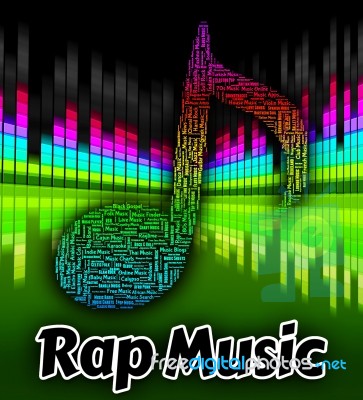 Rap Music Shows Sound Track And Audio Stock Image