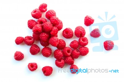 Raspberries Stock Photo