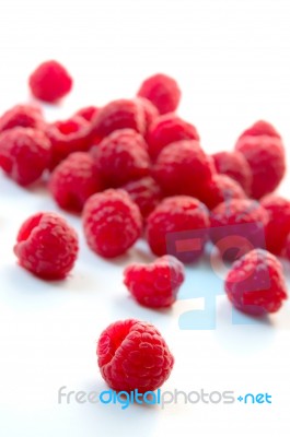 Raspberries Stock Photo