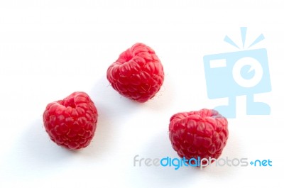 Raspberries Stock Photo