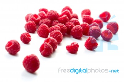 Raspberries Stock Photo