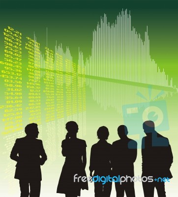 Rating Business Chart Stock Image
