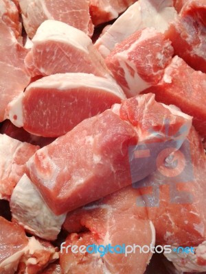 Raw Pork Meat Stock Photo