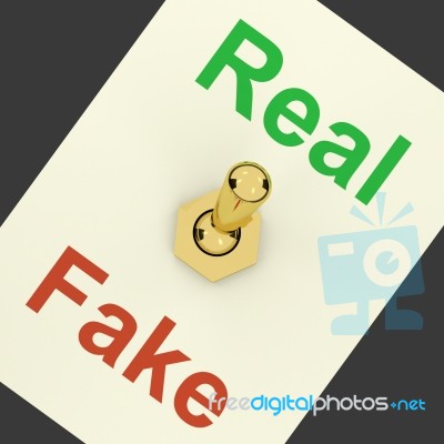 Real And Fake Switch Stock Image