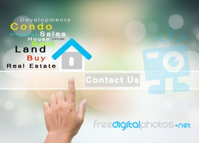 Real Estate Concept Background Stock Photo