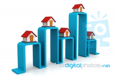 Real Estate Graph Stock Image
