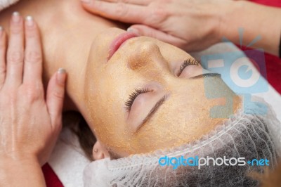 Receiving A Cleansing Therapy Stock Photo