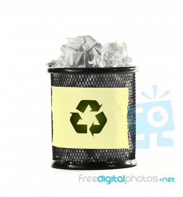 Recycle Bin Stock Photo