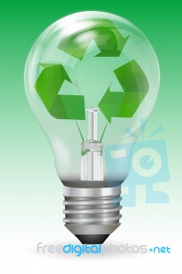 Recycle Bulb Stock Image