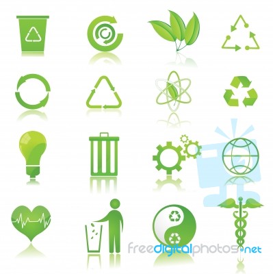 Recycle Icons Stock Image
