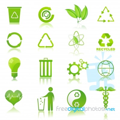 Recycle Icons Stock Image