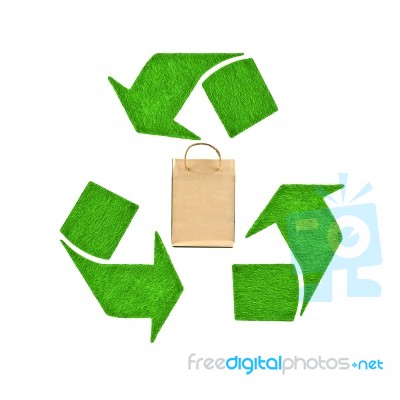 Recycle Paper Bag Stock Image