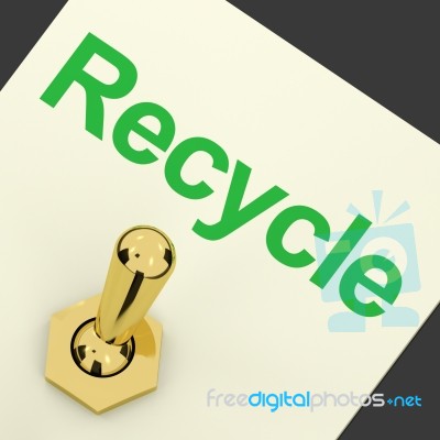 Recycle Switch Stock Photo