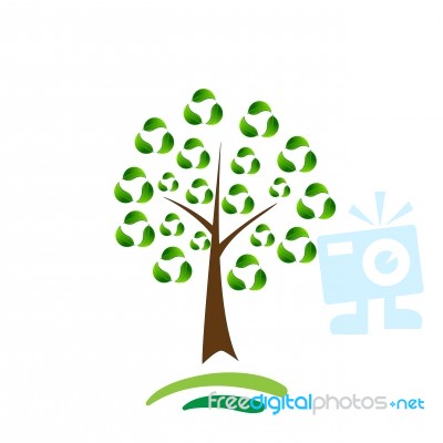 Recycle Tree Stock Image