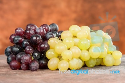 Red And White Grape Stock Photo