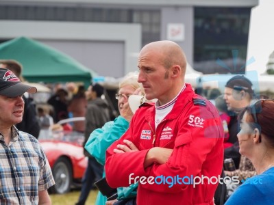 Red Arrows Pilots Entertaining The Crowds At Biggin Hill Stock Photo Red Arrows Pilots Entertaining The Crowds At Biggin Hill Stock Photo