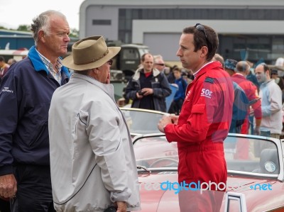 Red Arrows Pilots Entertaining The Crowds At Biggin Hill Stock Photo