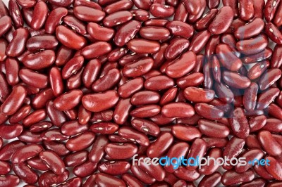 Red Bean Pattern As Background Stock Photo