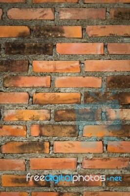 Red Brick Wall Texture Stock Photo
