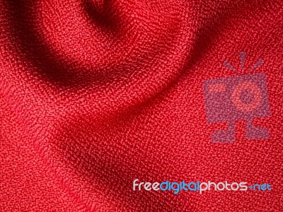 Red Fabric Sample Stock Photo