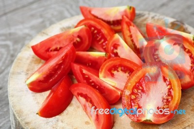 Red Fresh Tomatoes Stock Photo