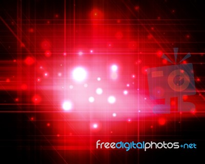 Red Futuristic Background Stock Image