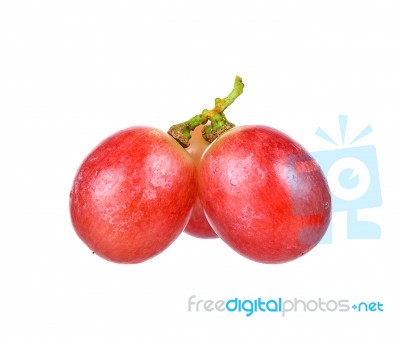 Red Grape Isolated On The White Background Stock Photo Red Grape Isolated On The White Background Stock Photo