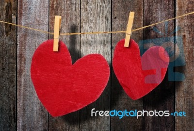 Red Heart Stock Photo