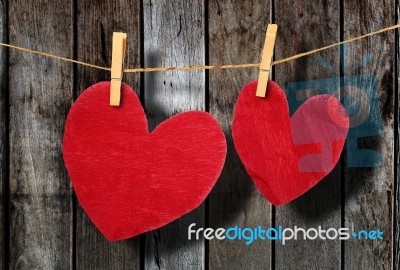 Red Heart Stock Photo