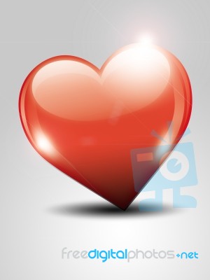 Red Heart Stock Image