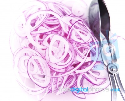 Red Onions Stock Photo