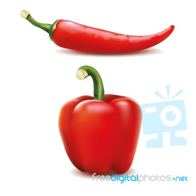 Red Peppers Stock Image