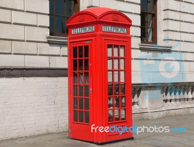 Red Phone Box Stock Photo