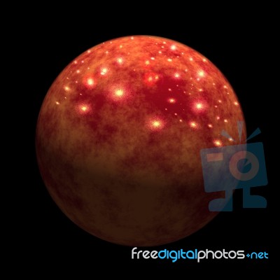 Red Planet Venus Stock Image