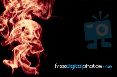 Red Smoke Abstract Background Stock Photo