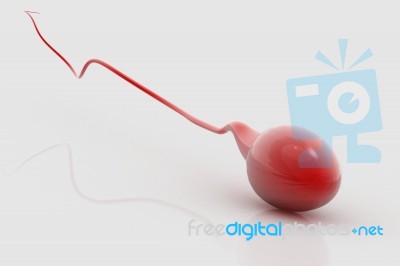 Red Sperm Stock Image