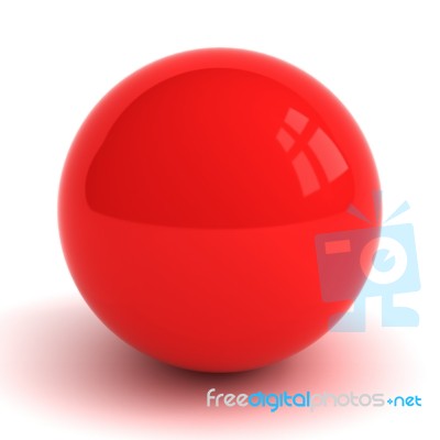 Red Sphere Stock Image