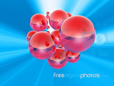Red Spheres Stock Image